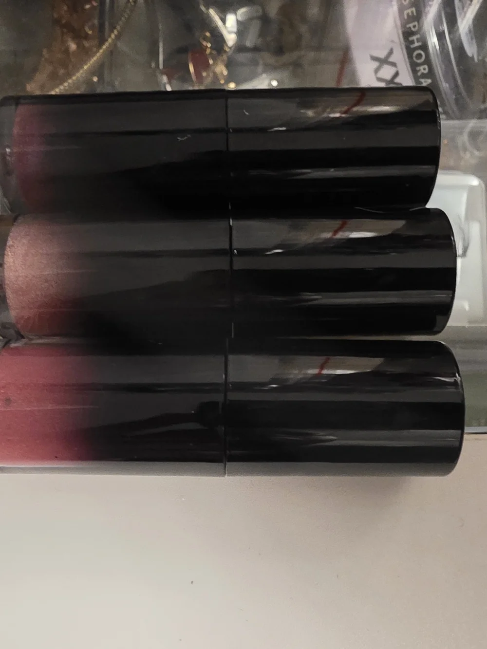 Plush Shimmer Lip Gloss Trio - Pink & Plum Shades